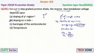 GATE Series-Day4||Solution(29E)|| EDC||P-N Junction Diode Special