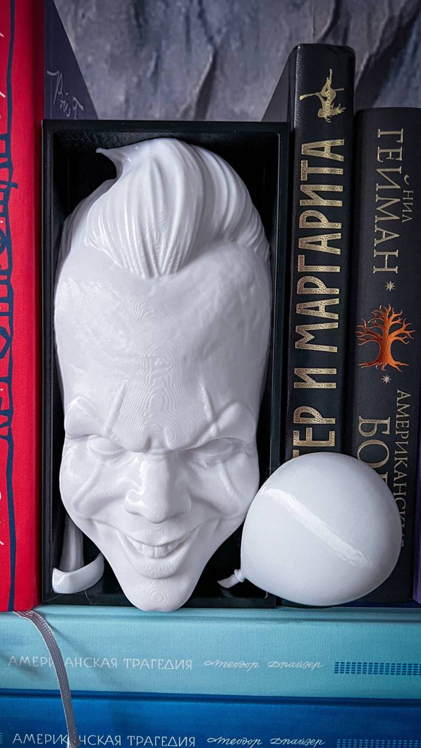 Печать на 3D-принтере: Ограничитель для книг в виде Пеннивайза