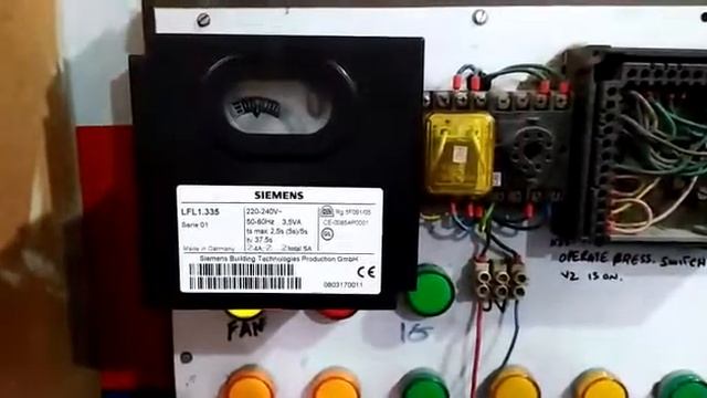 Siemens LFL1.335 Testing on a Test-Bench 220V
