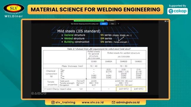 WELDinar "Material Science for Welding Engineering"