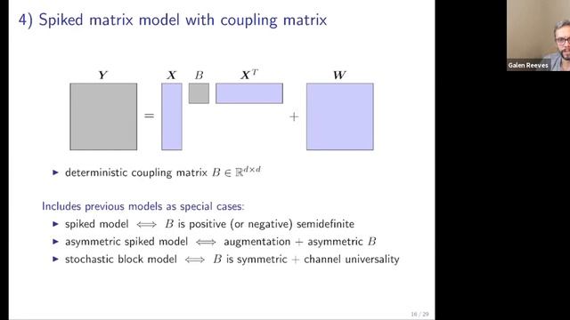 "Statistical Limits for the Matrix Tensor Product" — Galen Reeves (Duke University)