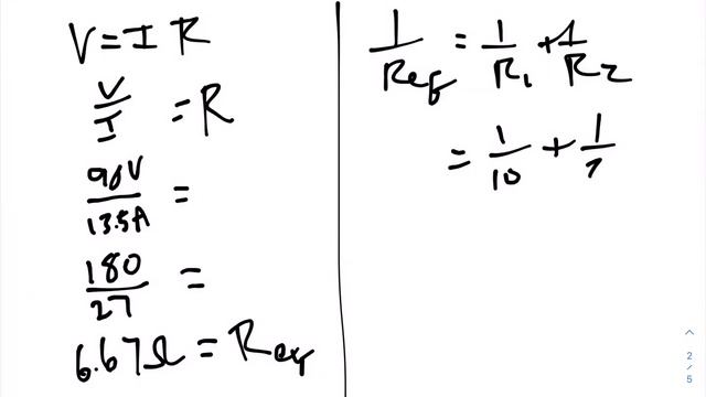 Parallel Circuits - Matrix Method