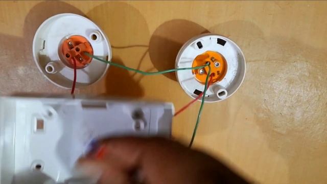 #Electrical swtich bord ke connection krna 2 light & indication Lamp ke liy #2 light ke liy  bord