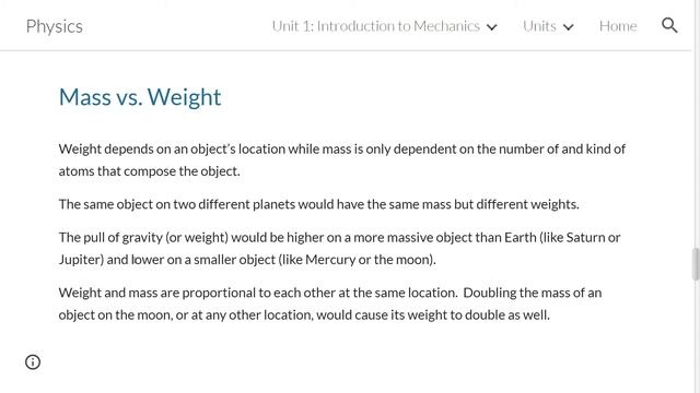 Target 1 3 Mass vs Weight