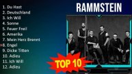R a m m s t e i n 2023 MIX - Top 10 Best Songs - Greatest Hits - Full Album