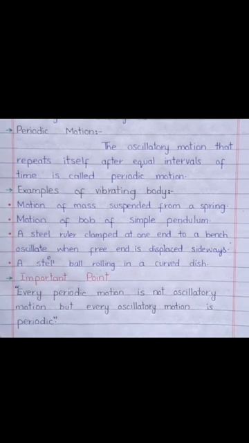 #Relation between periodic motion and Oscillatory motion. # Physics With Malik Faizan