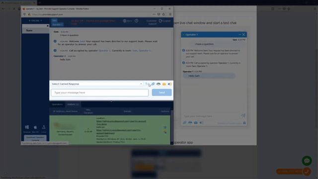 Web live chat agent app and it's features