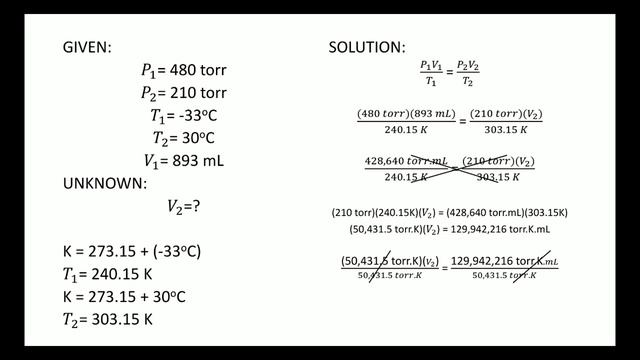Combined Gas Law