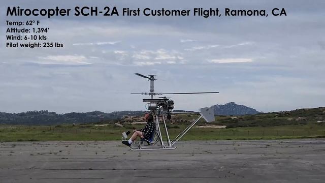 Mirocopter SCH-2A Customer First Flight