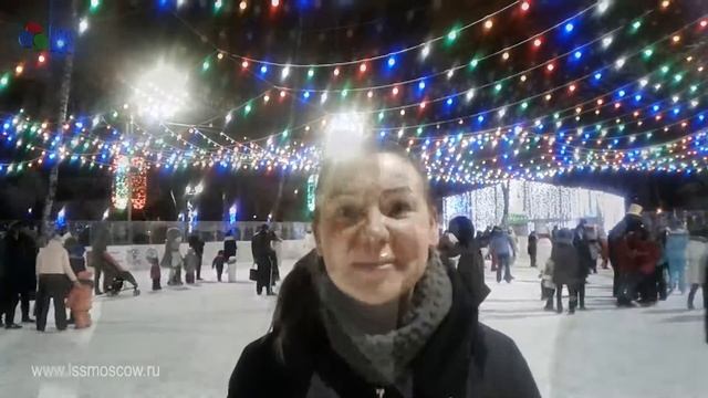 Лазерное шоу на открытие сезона , на катке Метелица в Бабушкинском парке