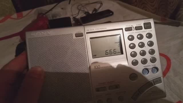 666 kHz AIR Rajdhani Channel (New Delhi, IND) 08.09.2018