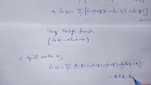 STATISTICAL MECHANICS: Bose-Einstein statistics