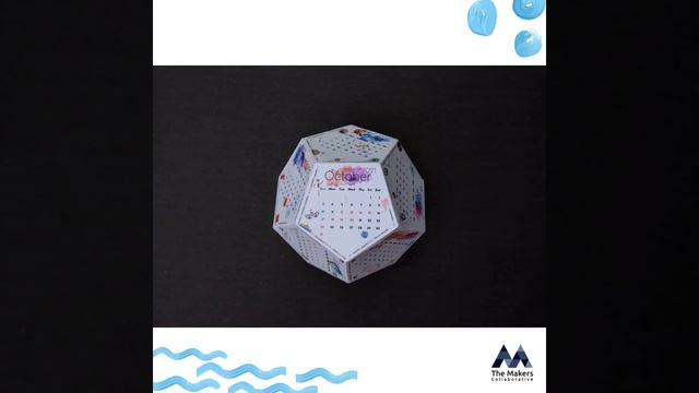 2021 Desk Calendar on a Dodecahedron (3D) | Stop Motion Video