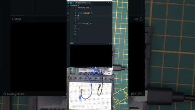 ESP32 programmieren - blinkende 5 mm LED