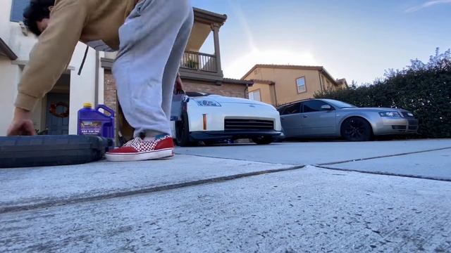 First Vlog | 350z oil change!!