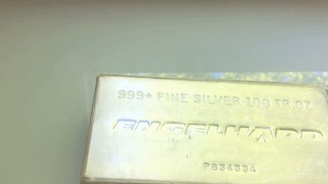 Rare 1 troy pound Bar And 100 oz engelhard