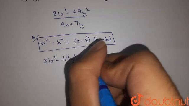 Simplify (81x^(2)-49 y^(2))/(9x + 7y) A. 9x+7y B. 9x- 7y C. 9x D. 7y | CLASS 14 | RRB NTPC 29TH ...