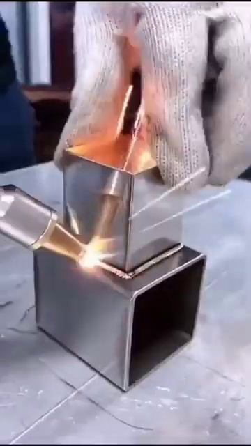 LASER  welding stainless steel and aluminum alloy with handheld laser welding machine