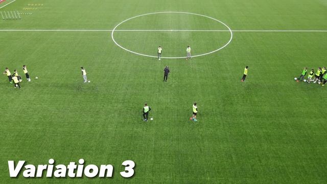 'Y' Passing Pattern | 4 Variations | Football/Soccer | (Passing Accuracy and Quality in Football)