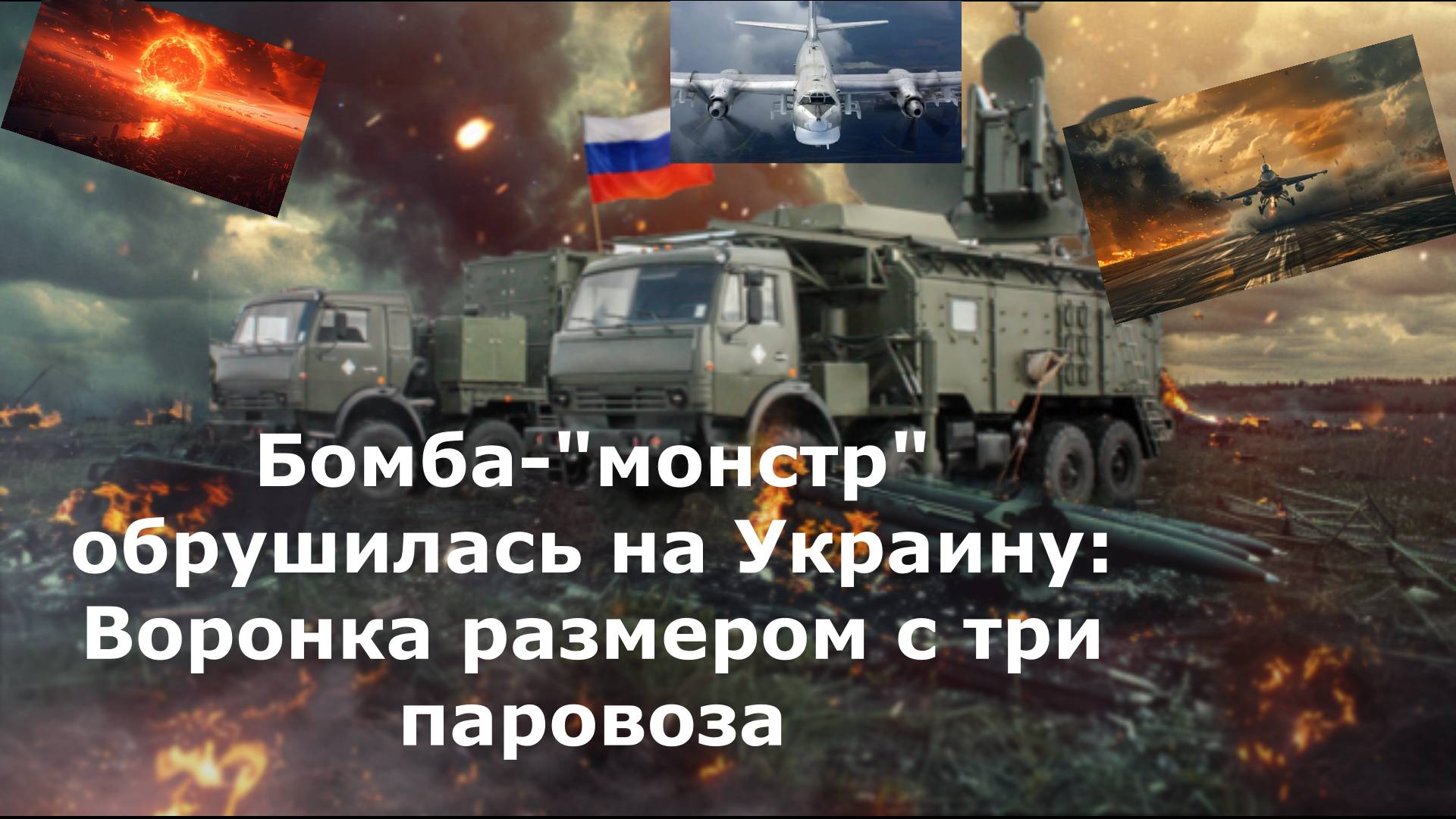Бомба-"монстр" обрушилась на Украину: Воронка размером с три паровоза