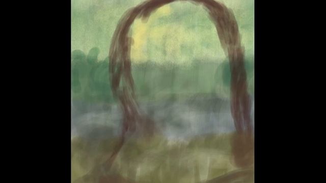 Mona Lisa iPad finger painting with Brushes App