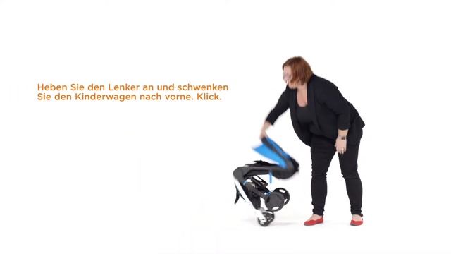 Aufklappen des Metro Compact City Strollers