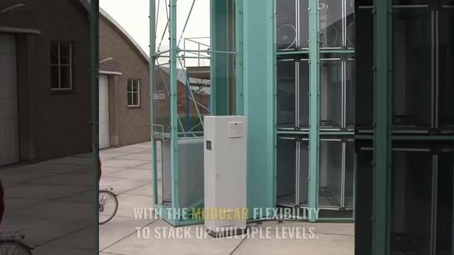 This is a smart parking system for bicycles.