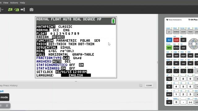 Using SIN and COS (TI 84 Plus CE)