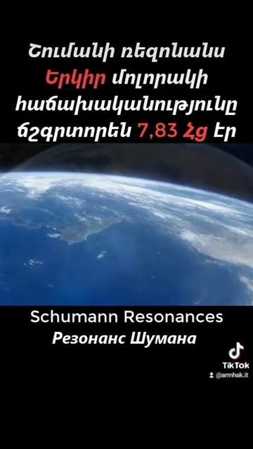 Շումանի ռեզոնանս Schumann Resonances Резонанс Шумана Ուինֆրիդ Օտտո Շուման
