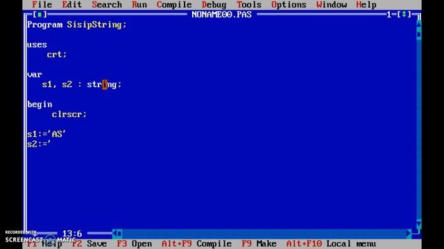 Free Pascal Menyisipkan String
