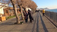 Анапа радует шикарной погодой! Набережная вся в гуляющих! 26 января 2025. 16.30