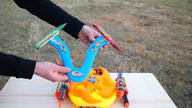 Experiment: flying ring with a rocket engine.
