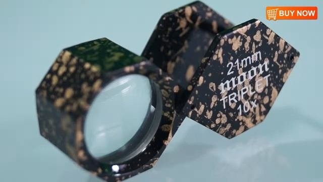 10x Hexagon Triplet Loupe Bronze 21mm