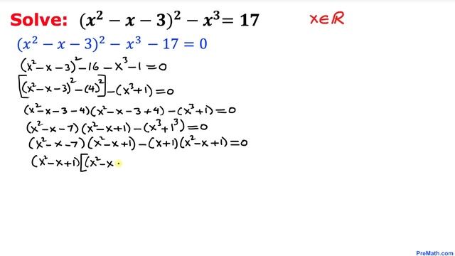 Can You Solve this Equation Where X are Real Numbers? | Step-by-Step Explanation