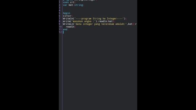 Merubah data yng di infutkan berbentuk String menjadi data berbentuk integer