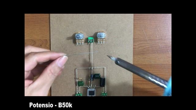 How to make an amplifier circuit with IC TDA2003