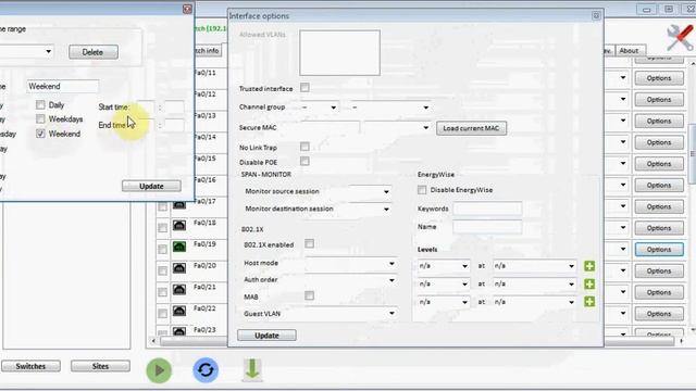 Energywise configuration using IOS4ALL on Cisco Catalyst switch