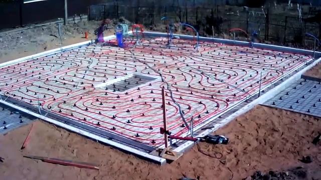 Заливка УШП в поселке Ольха