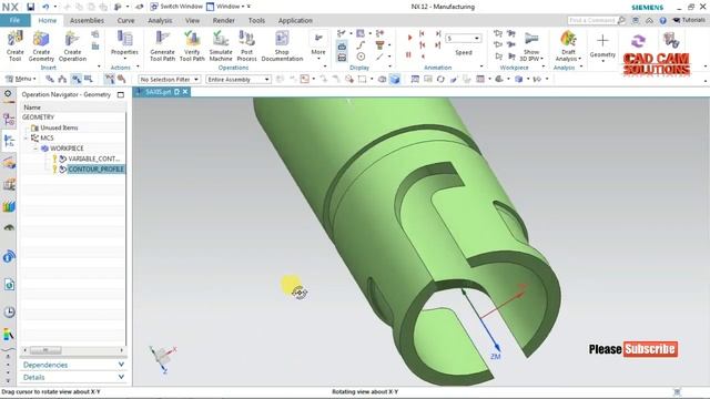 #NX CAM #VARIABLE CONTOUR