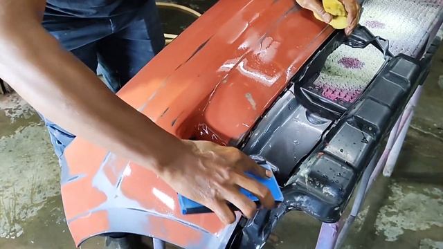 Repaint and Repair Bumper Crack done!!!!