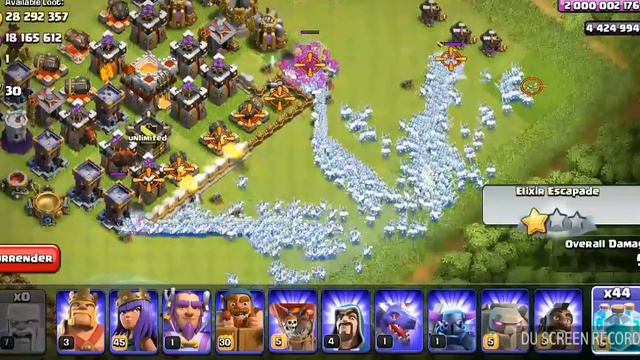 1max barbain and 80 max clone speel vs defence base