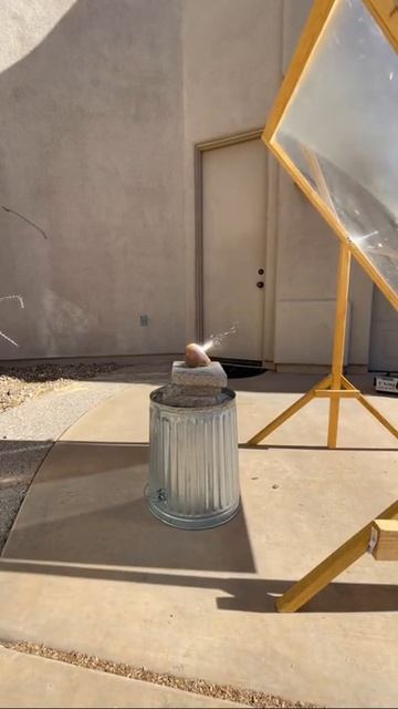 Visually about how the lens refracts the sun's rays #shorts