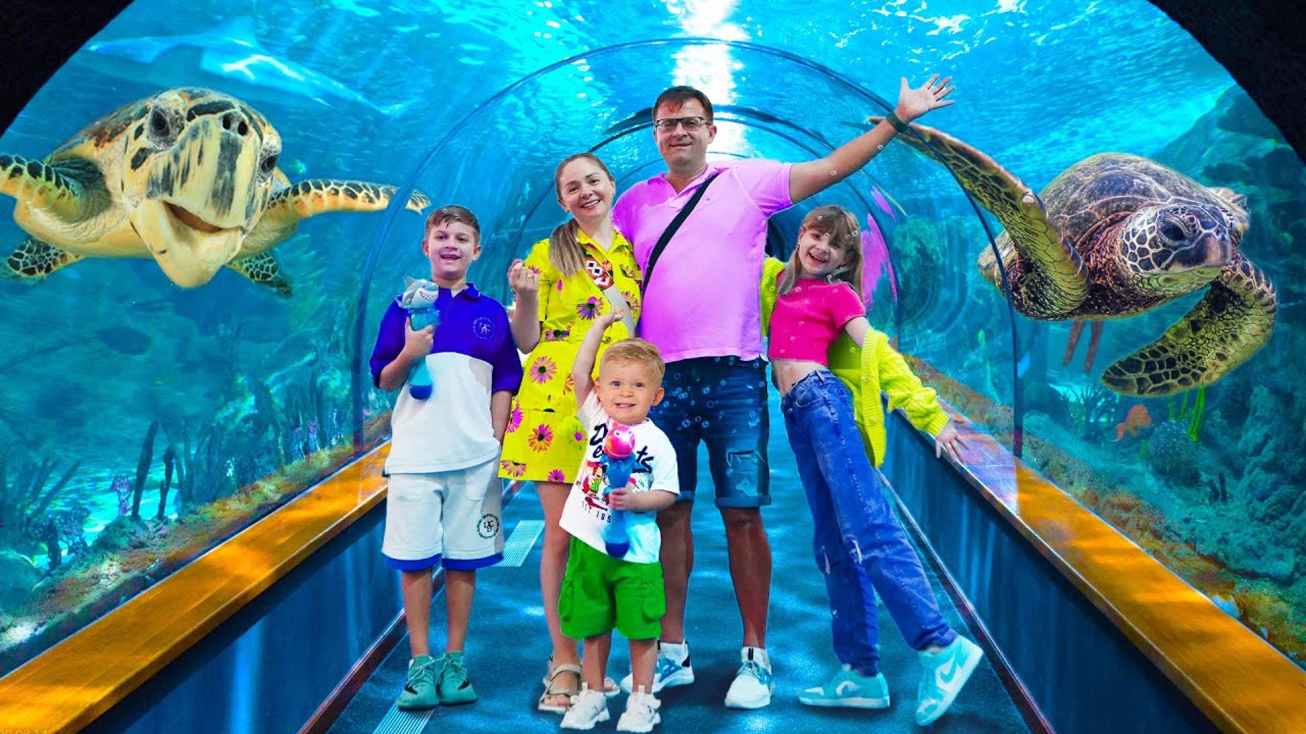 Диана и Рома. Семейный День в SeaWorld