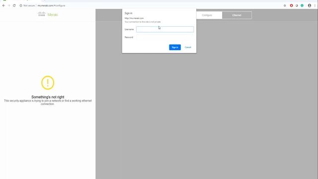 02. Meraki MX Security Appliance For the First Time Configuration - Uplink Configuration