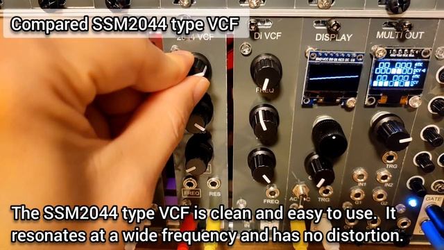 [ $4 ] DIY eurorack modular synth VCF - Diode ladder low pass filter