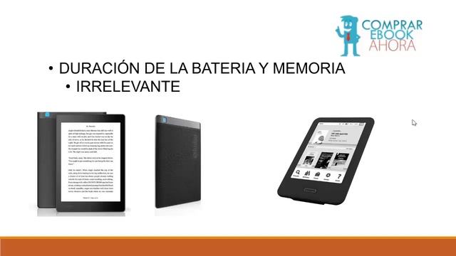 Comparativa Ebooks o ereader 2017 - Que ebook comprar?