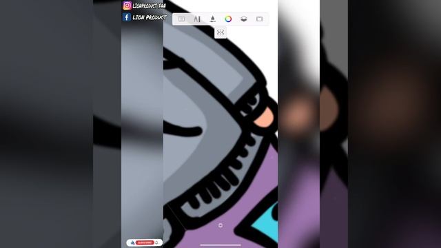 Vector Art design On Mobile Used  / autodesk sketchbook draw  Full Mobile Tutorial #Lion product