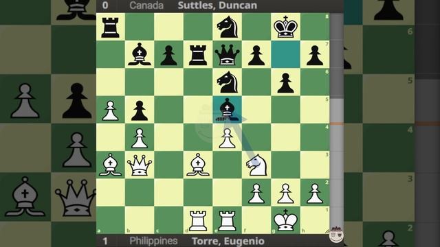 Torre, Eugenio vs Suttles, Duncan || Olympiad-20 Final B, Skopje 1972 @chessbuddies 🔴 #EugeneTorre