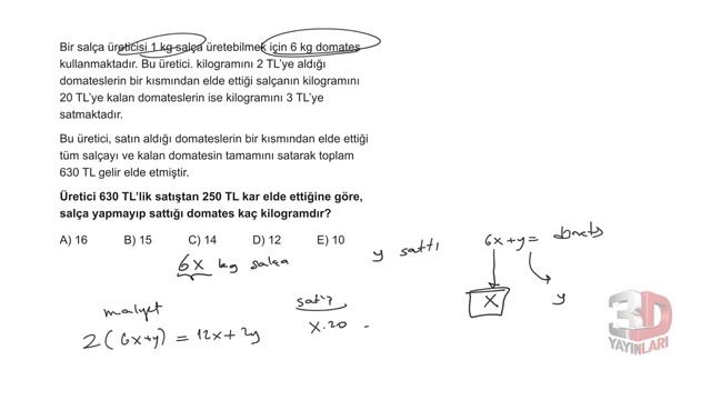 TYT Matematik Simülasyon Denemeleri Deneme 05