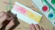 Cardmaking using Watercolors and Pointed Pen